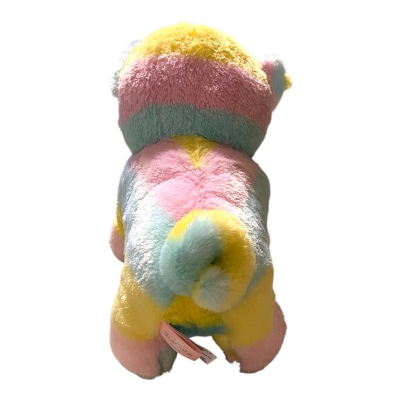 13 inch Amuse Mameshiba San Kyodai Rainbow Shiba Inu Bulldog Plush (Preowned) - Picture 5 of 8